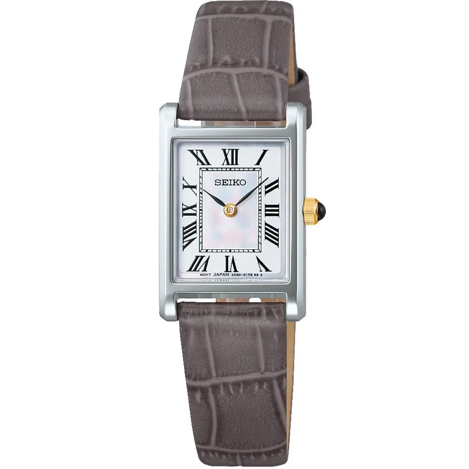Seiko Nano Universe SSEH025 JDM Mother of Pearl 18.9mm Special Edition Women's Quartz Watch with Leather Strap (Japanese Domestic Market)