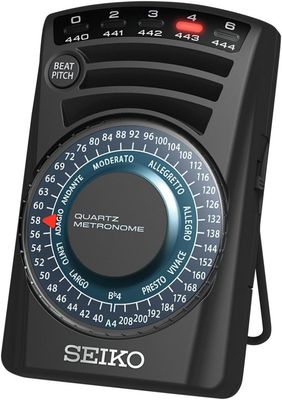 Seiko SQ60B JDM Metronome, 39 Settings - Enhanced Acoustic Sound, Visual Indicator  5 selectable types: 0, 2, 3, 4, and 6 40 to 208 BPM (Adjustable in 39 traditional steps) JDM (Japanese Domestic Market)