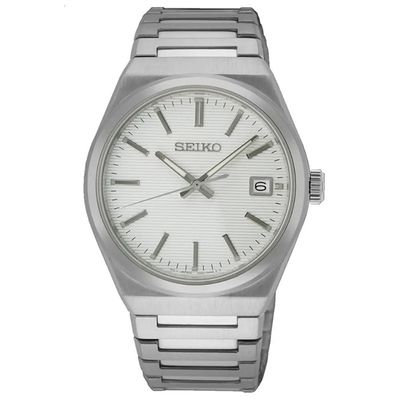 Seiko Discover More Men's Quartz Watch SUR553P1 38.9mm 100m WR Sapphire Crystal Stainless Steel Strap