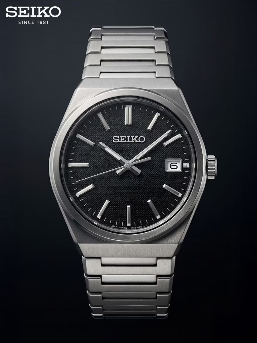 Seiko Discover SUR557P1 Men's Quartz Watch, 38.9 mm, Sapphire Crystal, 100 m Water Resistance, Steel Strap