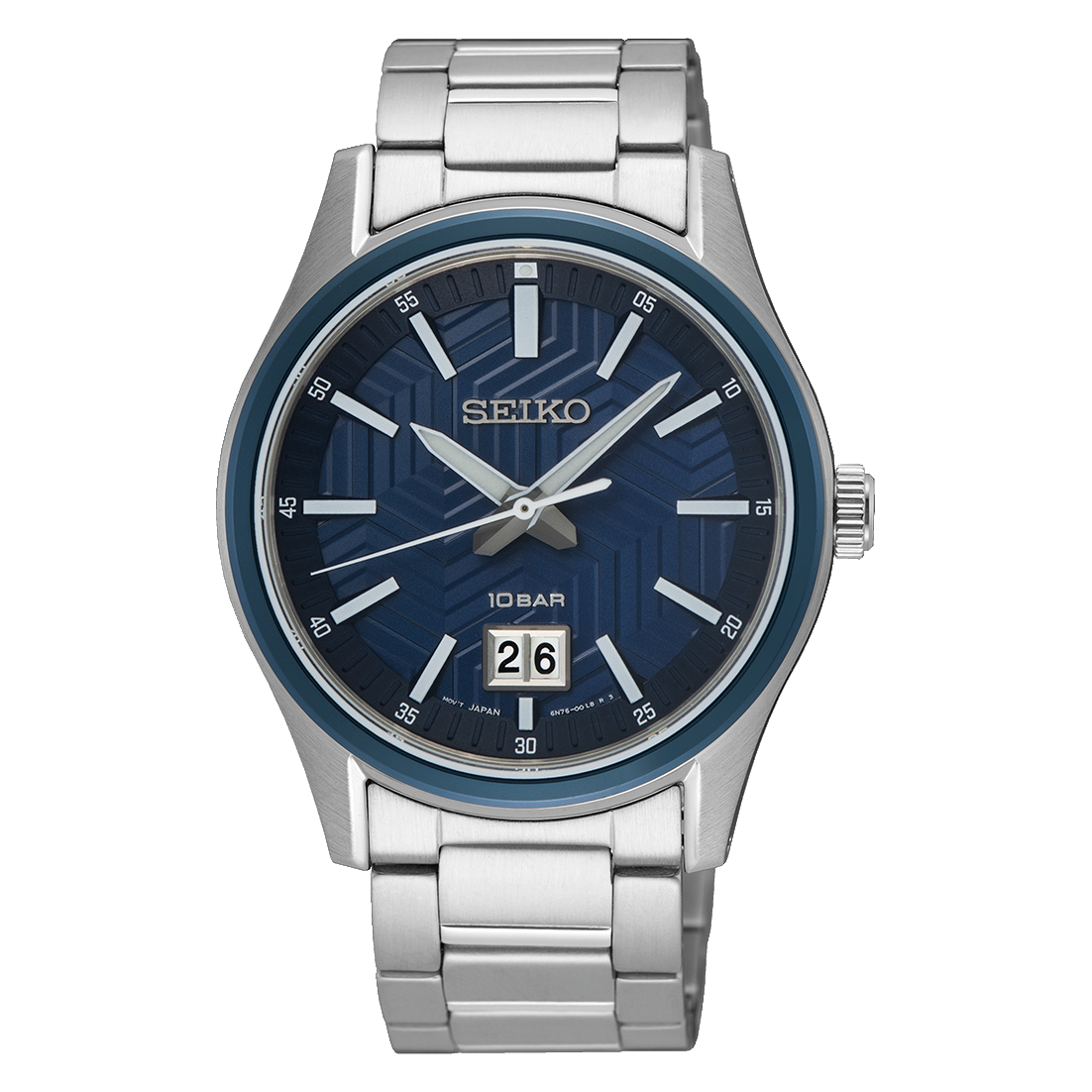 Seiko Discover SUR559P1 Men's Quartz Watch,  39,5 mm , Sapphire Crystal, 100 m Water Resistance, Steel Strap