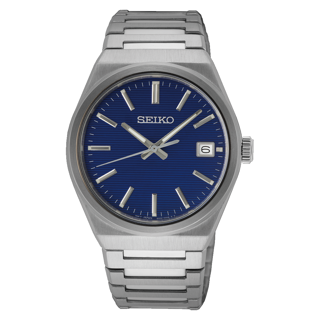 Seiko Discover SUR555P1 Men's Quartz Watch, 38.9 mm, Sapphire Crystal, 100 m Water Resistance, Steel Strap