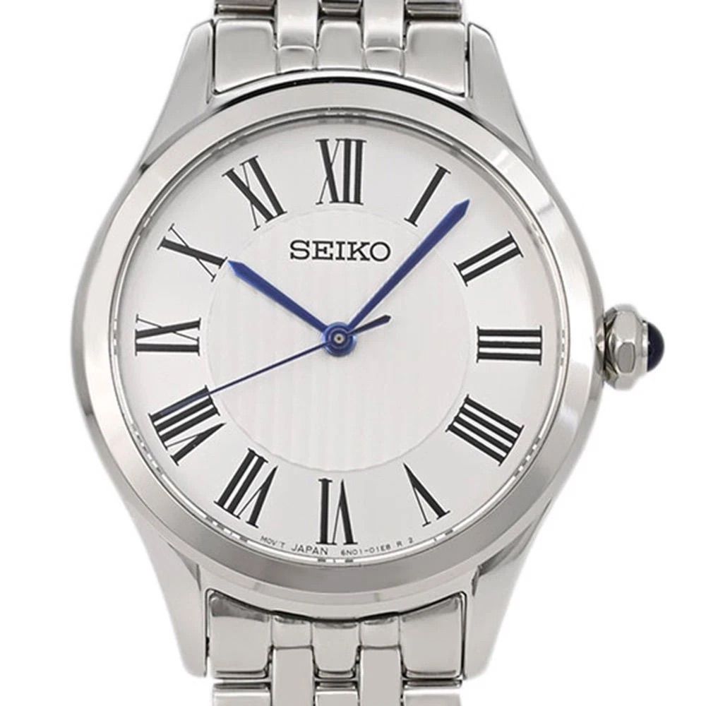 Seiko Classic SUR609P1 Women's Watch – 29.6mm, Sapphire Crystal, Ultra-Slim (6.2mm), 50m WR, Stainless Steel