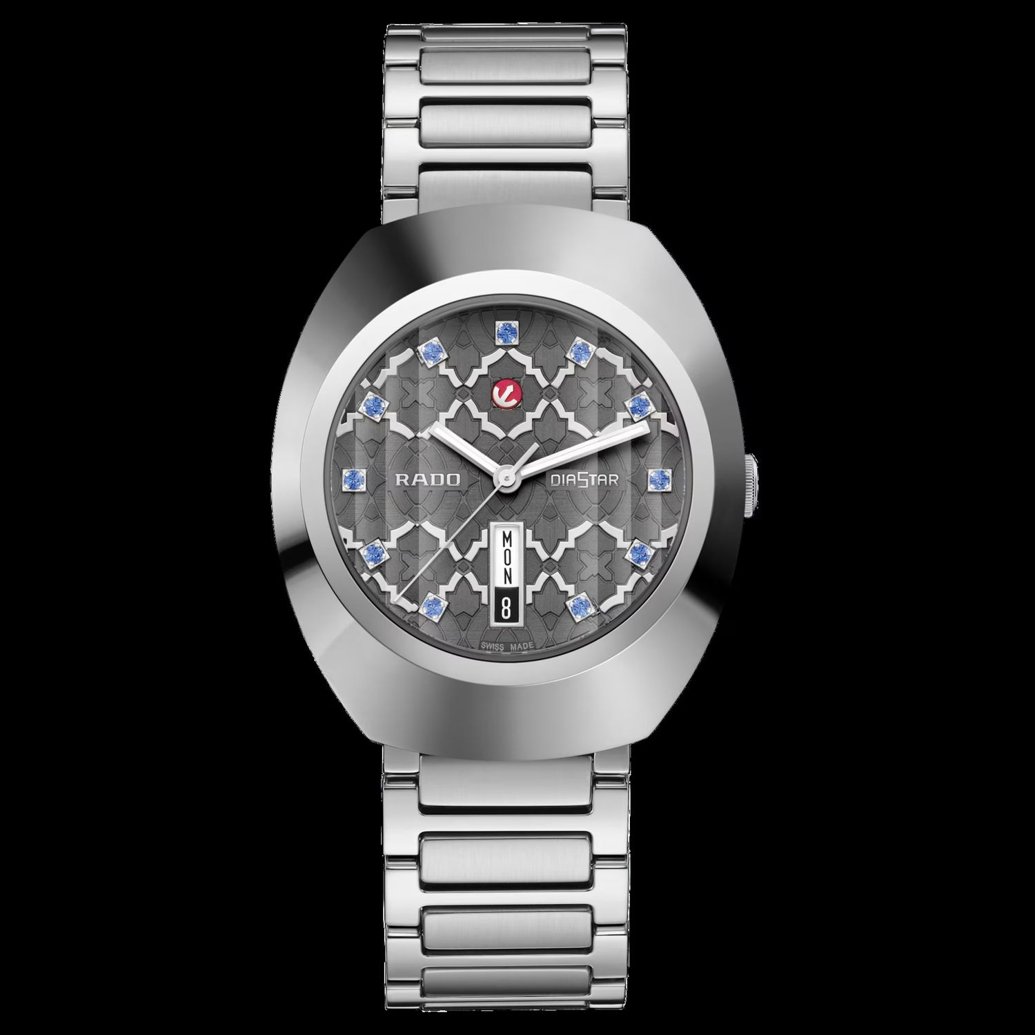 Unisex automatic Rado DiaStar Original R12160113 38 mm - Sapphire, 100 m, 80 h power reserve, stainless steel bracelet