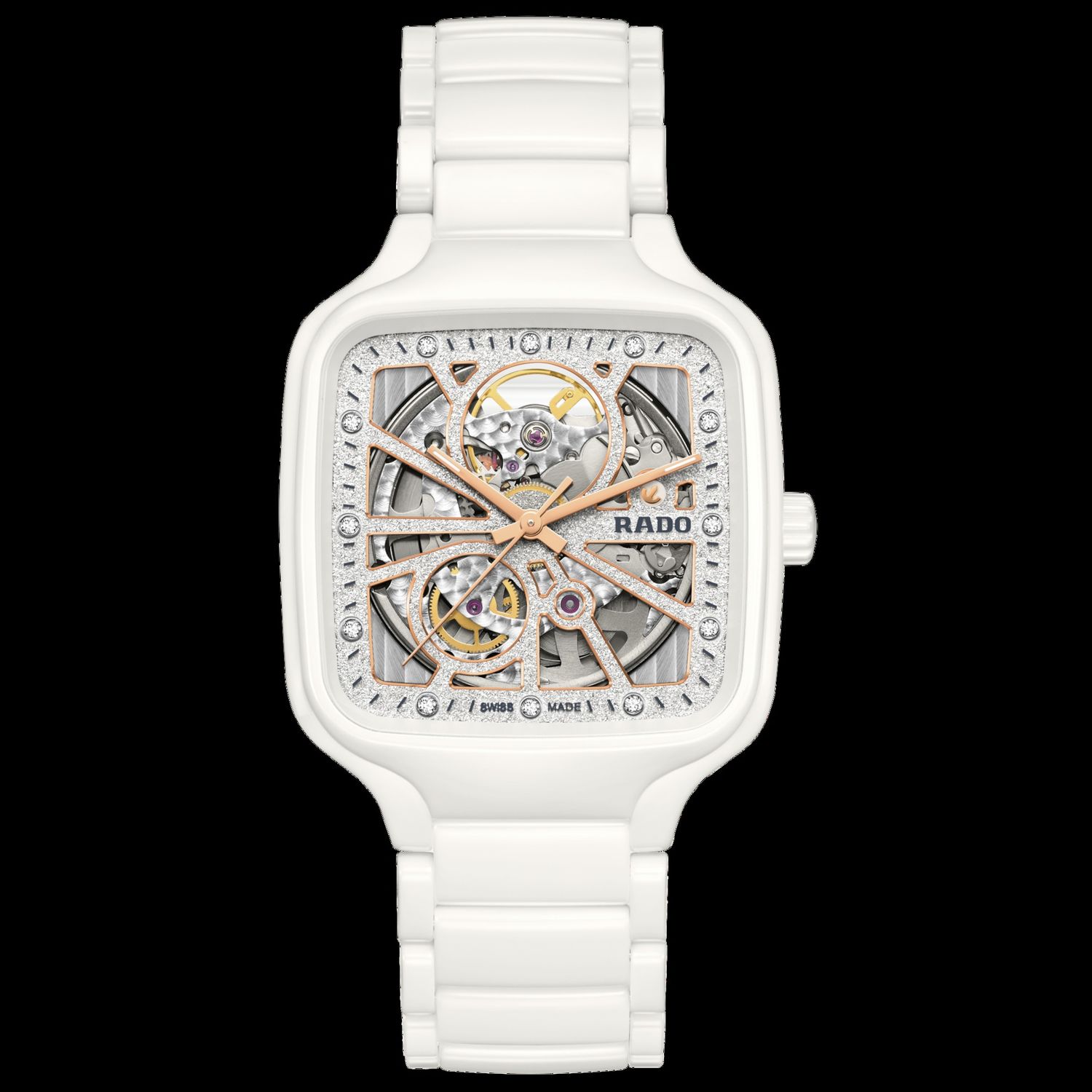 Rado True Square Automatic Open Heart Sparkling R27073722 watch