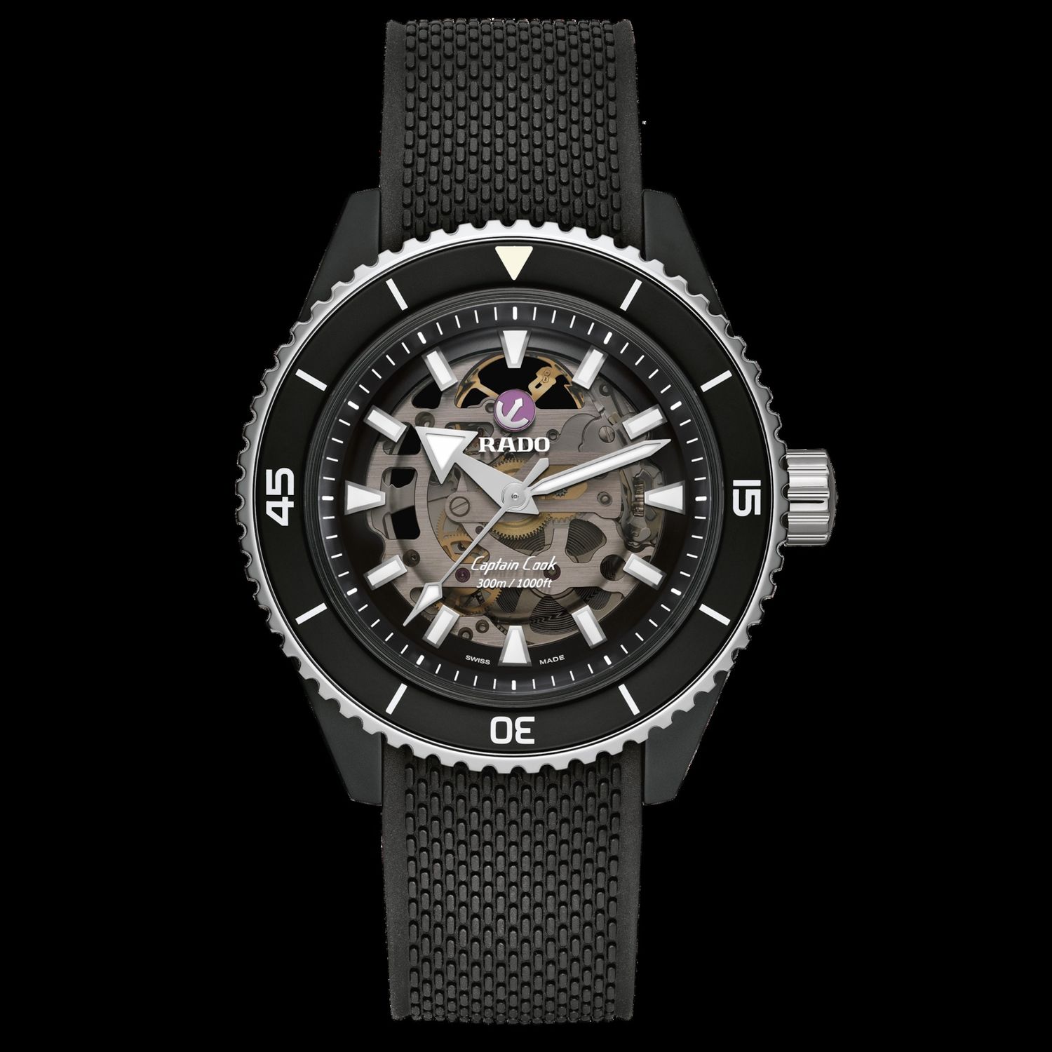 Rado Captain Cook High-Tech Ceramic Skeleton R32129168 watch