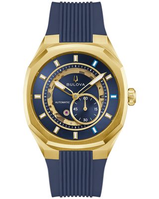 Bulova Marc Anthony Surveyor 97A205 Men's Automatic Watch, 40.5mm, Sapphire Crystal, Silicone Strap, 100m Water Resistance
