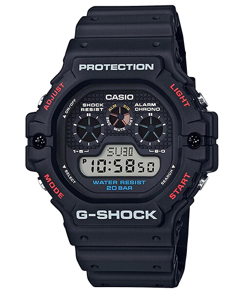 Casio G-Shock DW-5900-1JF JDM Men's Sports Watch - Shock-Resistant, Electroluminescent Backlight, 200m Water Resistance, JDM (Japanese Domestic Market)