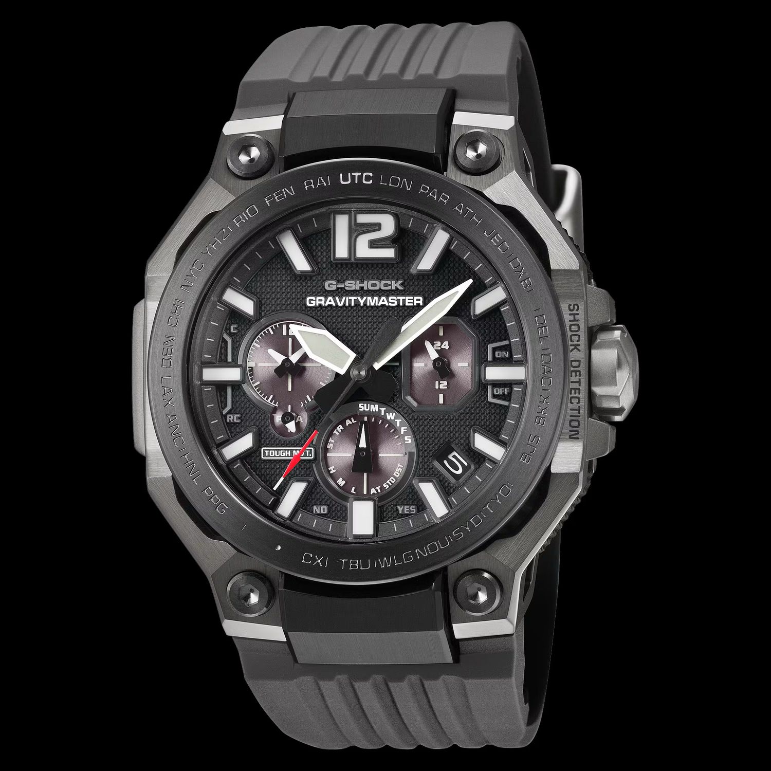 Casio G-Shock Gravity Master GWR-B3000B-8AJF JDM Solar-Powered Radio-Controlled Bluetooth Pilot's Watch 56.7 × 47.3 × 14.1 mm, sapphire crystal, made in Japan, 200m water resistance, JDM (Japanese domestic market)