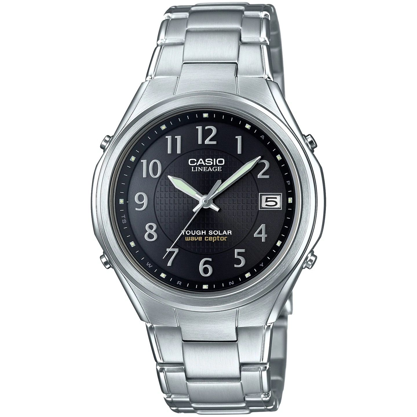Casio Lineage LIW-120DEJ-1A2JF JDM Solar-Powered Radio-Controlled Watch, 38.1 mm, 50 m Water Resistance, Steel Strap (Japanese Domestic Market)