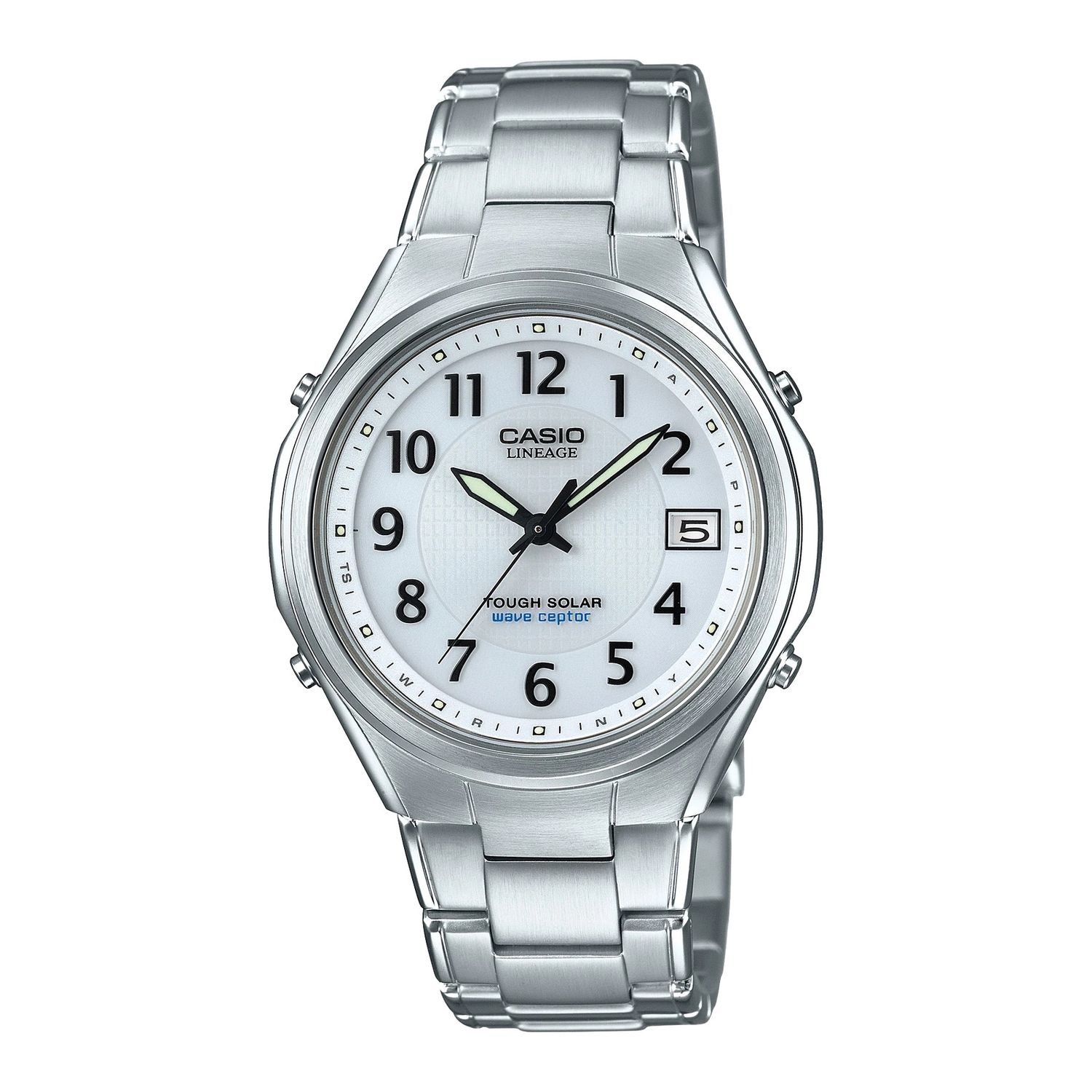 Casio Lineage LIW-120DEJ-7A2JF JDM Solar-Powered Radio-Controlled Watch, 38.1 mm, 50 m Water Resistance, Steel Strap (Japanese Domestic Market)