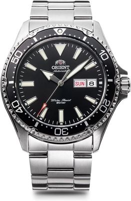 Orient Kamasu RN-AA0001B Men's Automatic Diving Watch (JDM) 41.8mm 200m WR Sapphire Crystal English-Kanji Steel Strap (Japanese Domestic Market)
