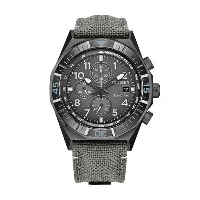 Citizen Tactical NightHawk CA0897-04H Chrono Gray IP Men's Solar Watch, 43mm, sapphire crystal, fabric strap, Eco-Drive movement (powered by solar energy or light) 100m WR Citizen Tactical NightHawk CA0897-04H Chrono Gray IP Men's Solar Watch, 43mm, sapphire crystal, fabric strap, Eco-Drive movement (powered by solar energy or light) 100m WR