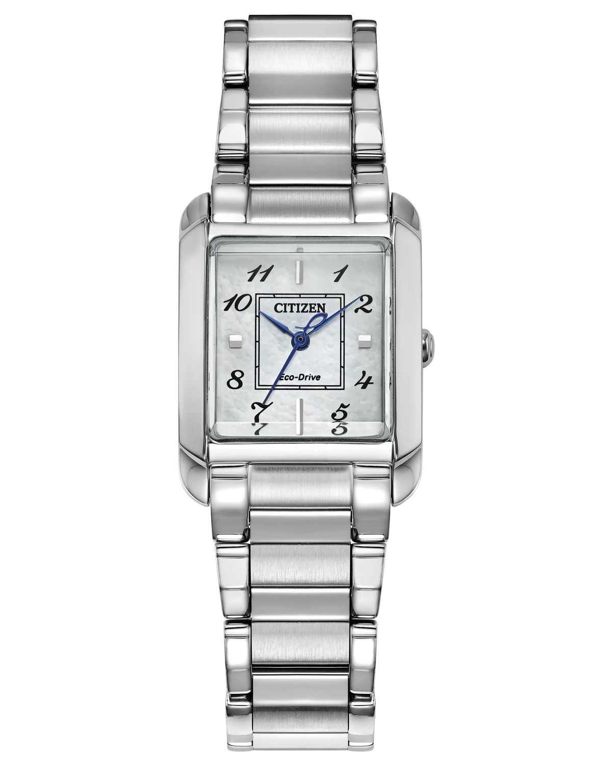 Citizen L Bianca EW5600-52D women's solar watch, 22mm curved sapphire crystal, steel strap, Eco-Drive movement (powered by solar energy or light)