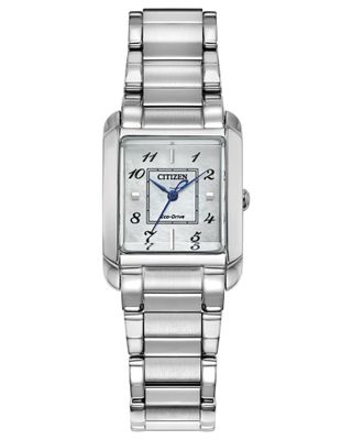 Citizen L Bianca EW5600-52D women's solar watch, 22mm curved sapphire crystal, steel strap, Eco-Drive movement (powered by solar energy or light)