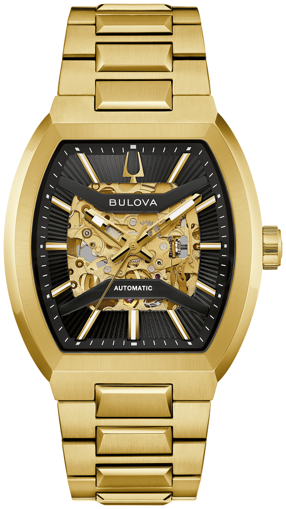 Bulova Maquina Men's Automatic Watch,   97A207, 40mm, Curved Sapphire Crystal, 50m Water Resistant, Steel Strap