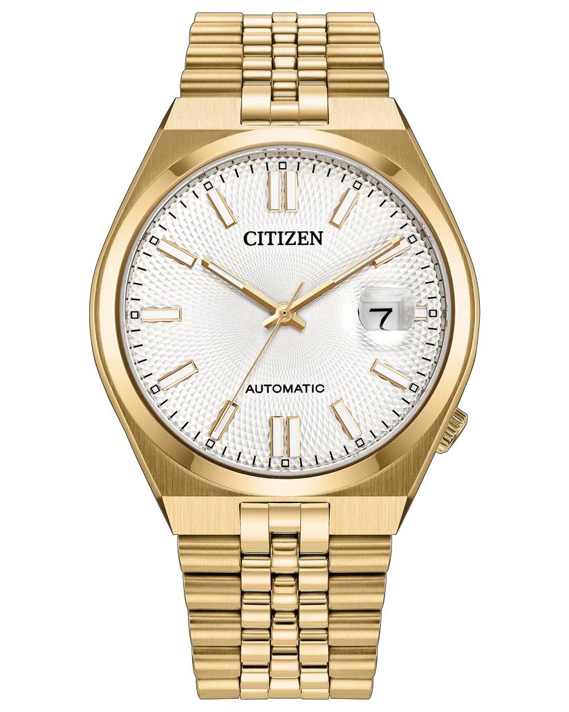 Citizen Tsuyosa NK0022-50A Men's Automatic Watch, 40 mm, 50 m Water Resistance, Anti-Reflective Sapphire Crystal, Steel Strap
