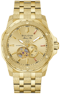 Bulova Marine Star Marc Anthony Men's Automatic Watch 97A200 44mm 200m WR Steel Strap