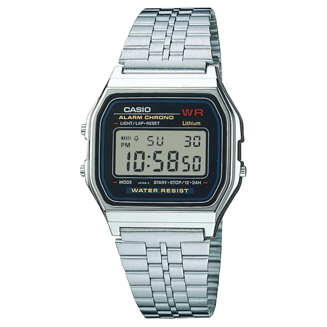 Casio Classic Vintage A159WA-N1JH Unisex Digital Watch, JDM, Made in Japan 36.8 × 33.2 × 8.5 mm, 44 grams, 7-year battery life, JDM (Japanese domestic market)