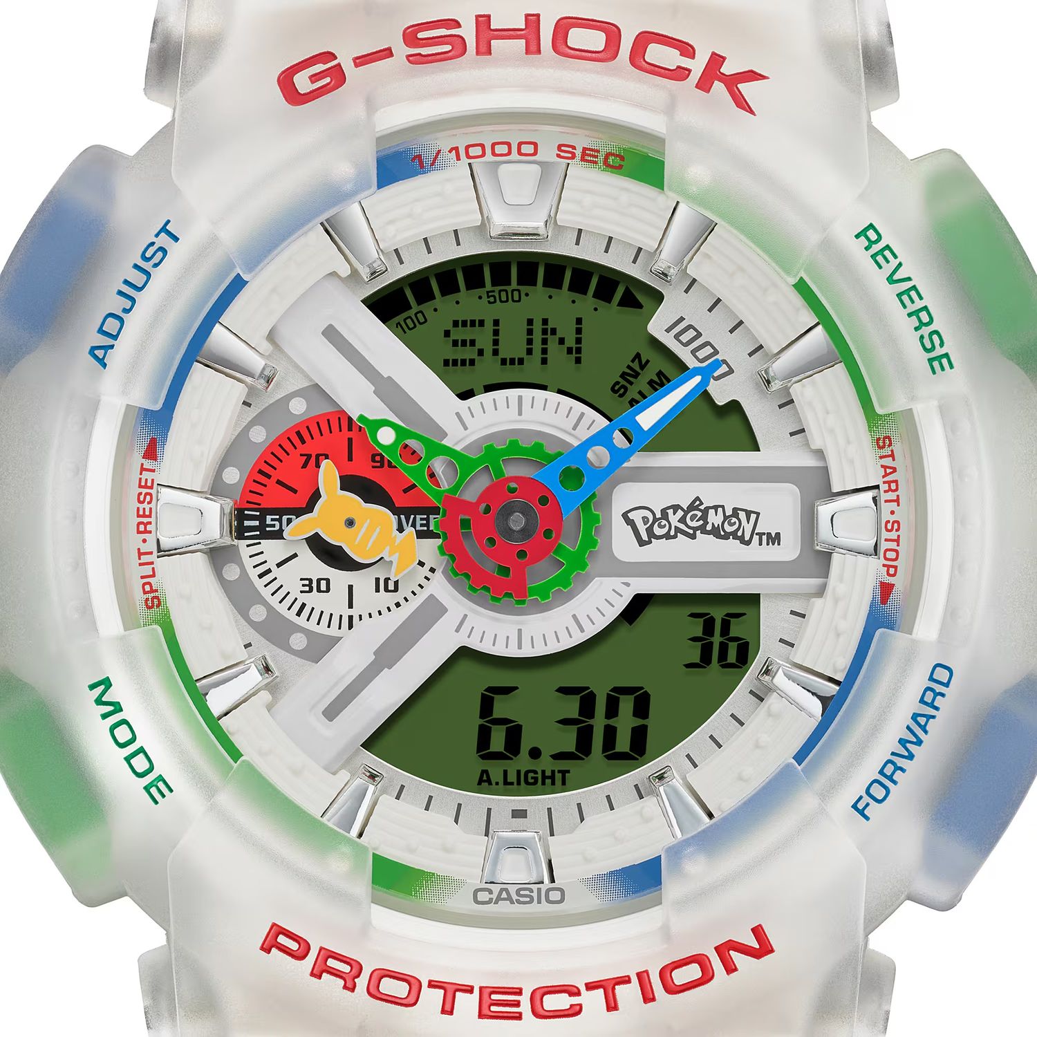 Casio G-Shock POKEMON GA-110PKM-7AJR Men's Watch, 51.2mm, 200m Water Resistance, Shock-Resistant, JDM (Japanese Domestic Market)