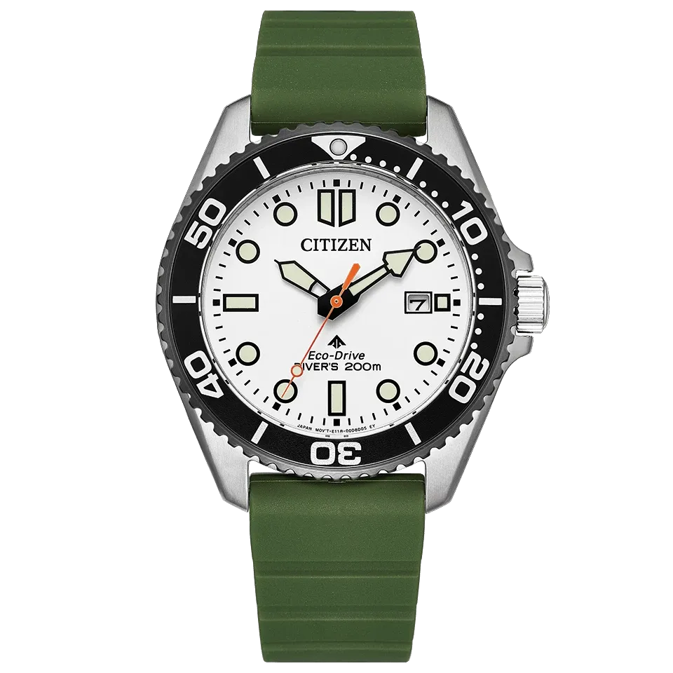 Citizen Promaster Marine BN0265-00A Men's Diving Solar Watch (JDM) 40.6mm, 200m Water Resistance, Sapphire Crystal, Silicone Strap (Japanese Domestic Market)