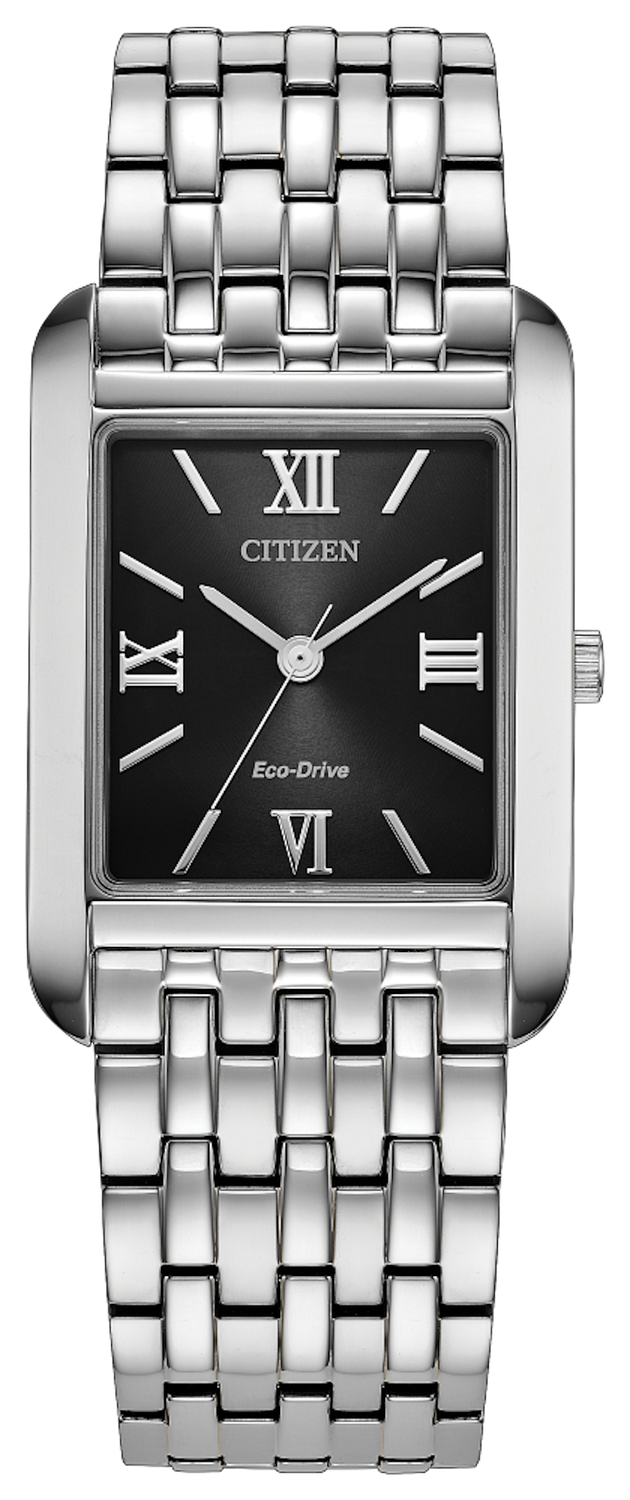 Citizen Addysen BJ6570-50E Men's Solar Watch, 26.5x28mm, 50m Water Resistance, Sapphire Crystal, Stainless Steel Band (Eco-Drive movement powered by solar energy or light)