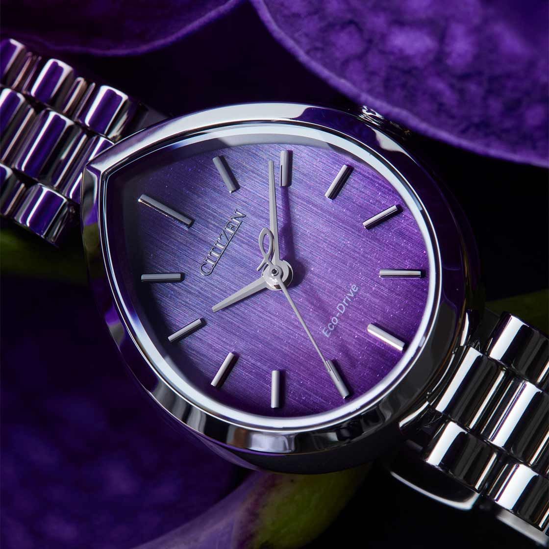Citizen L Rainell EM1200-55X Women's Solar Watch, 26 mm, anti-reflective sapphire crystal, 50 m water resistance, stainless steel band, Eco-Drive movement (powered by solar energy or light)