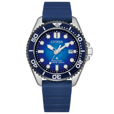 Citizen Promaster Marine Men's Diving Solar Watch BN0267-04L 40.6mm 200m WR anti-reflective sapphire crystal Benebiol silicone strap Eco-Drive movement (powered by solar energy or light) Citizen Promaster Marine Men's Diving Solar Watch BN0267-04L 40.6mm 200m WR anti-reflective sapphire crystal Benebiol silicone strap Eco-Drive movement (powered by solar energy or light)