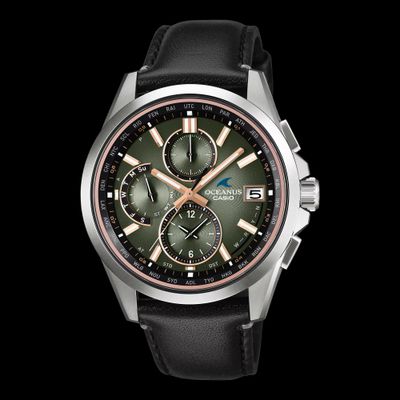 Casio Oceanus Retro Tone Men's Titanium Radio-Controlled Solar Watch OCW-T2600RL-3AJR Limited Edition (500 pieces) JDM 48.2 × 42.8 × 10.7 mm 100m WR Double-Sided Anti-Reflective Sapphire Crystal Leather Strap Made in Japan JDM (Japanese Domestic Mark Casio Oceanus Retro Tone Men's Titanium Radio-Controlled Solar Watch OCW-T2600RL-3AJR Limited Edition (500 pieces) JDM 48.2 × 42.8 × 10.7 mm 100m WR Double-Sided Anti-Reflective Sapphire Crystal Leather Strap Made in Japan JDM (Japanese Domestic Mark
