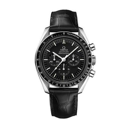 OMEGA Speedmaster Moonwatch Professional 311.33.42.30.01.001 42 mm, stainless steel with leather strap Hesalite Cal. Omega 1861, manual winding
