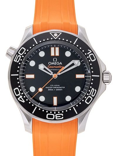 Omega Seamaster Diver 300M Watch 210.32.42.20.01.006 | Black Dial, Rubber Strap, Caliber 8806, 42 mm
