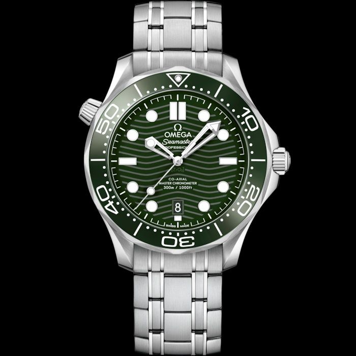 Omega Seamaster Diver 300M 210.30.42.20.10.001 Watch | Green Dial, Stainless Steel Bracelet, Caliber 8800, 42 mm