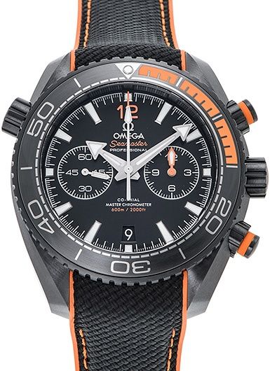 Omega Seamaster Planet Ocean Deep Black Chronograph Watch 215.92.46.51.01.001 | Black Ceramic Case with Rubber Strap, Calibre 9900, 45.5mm