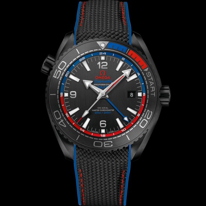 Omega Seamaster Planet Ocean 600M GMT ETNZ Deep Black 215.92.46.22.01.004 Watch | Black Ceramic Special Edition 45.5 mm