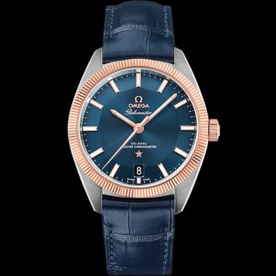 Omega Constellation Globemaster 130.23.39.21.03.001 | Stainless Steel, 18 Kt Sedna™ Gold, and Blue Dial, 39 mm