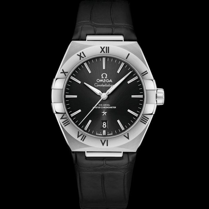 Omega Constellation Co-Axial Master Chronometer 131.13.39.20.01.001 | Black Dial, Leather Strap, 39 mm