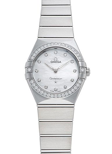 Omega Constellation Manhattan 131.15.28.60.55.001 | Stainless Steel and Diamonds, White Mother-of-Pearl Dial, 28 mm