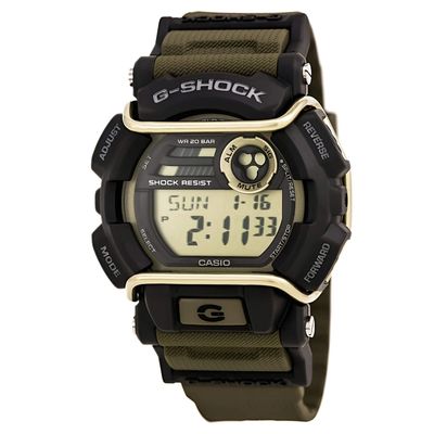 Casio G-Shock GD-400-9 Men's Sports Watch 55 × 49.7 × 16.9 mm 200m Water Resistance, World Time, Silicone Strap
