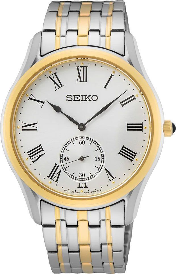 Seiko Conceptual SRK048P1 Classic Men's Quartz Watch, 39mm, Sapphire Crystal, 50m Water Resistance, Stainless Steel Strap