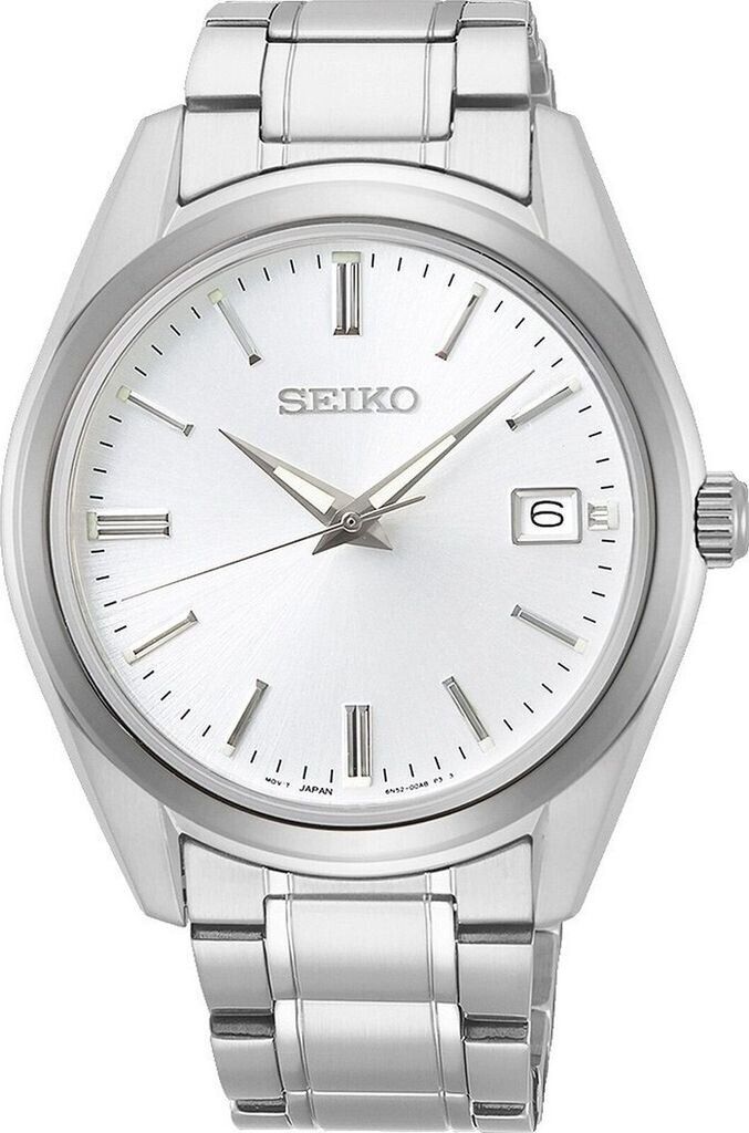 Seiko Men's Quartz Watch Discover More SUR307P1 40.2mm 100m WR Sapphire Crystal Stainless Steel Strap