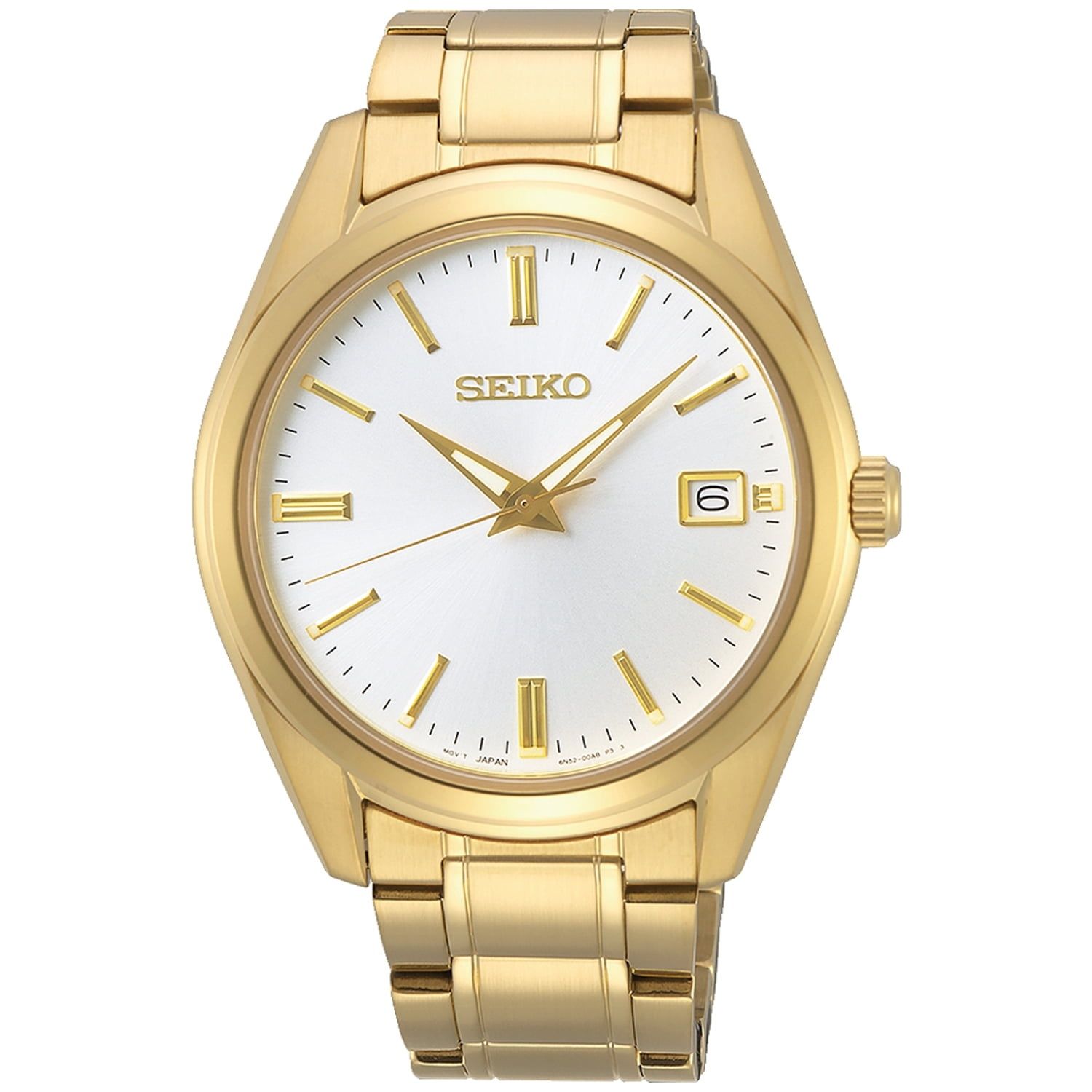 Seiko Discover More Classic Men's Quartz Watch SUR314P1  40.2 mm, Sapphire Crystal, 100 m Water Resistance, Stainless Steel Strap
