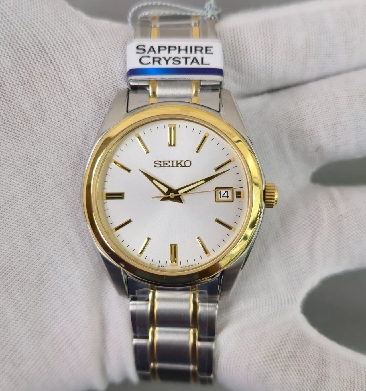 Seiko Discover More Classic Men's Quartz Watch SUR312P1, 40.2 mm, Sapphire Crystal, 100 m Water Resistance, Stainless Steel Strap