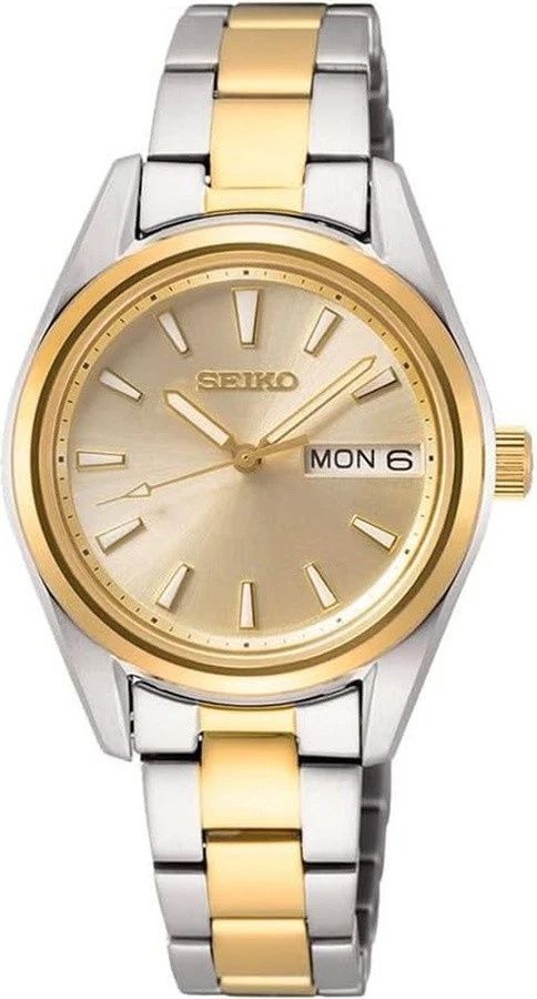 Seiko Discover More Women's Quartz Watch SUR354P1, 29.8 mm, Sapphire Crystal, 100 m Water Resistance, Steel Strap, 67 grs