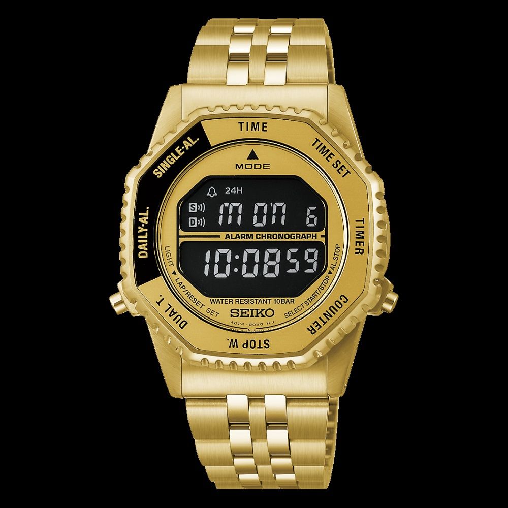 Seiko Rotocall HFL003P JDM Unisex Digital Watch, 37mm, 100m Water Resistance, Caliber A824, Dual Time, Perpetual Calendar, JDM (Japanese Domestic Market)