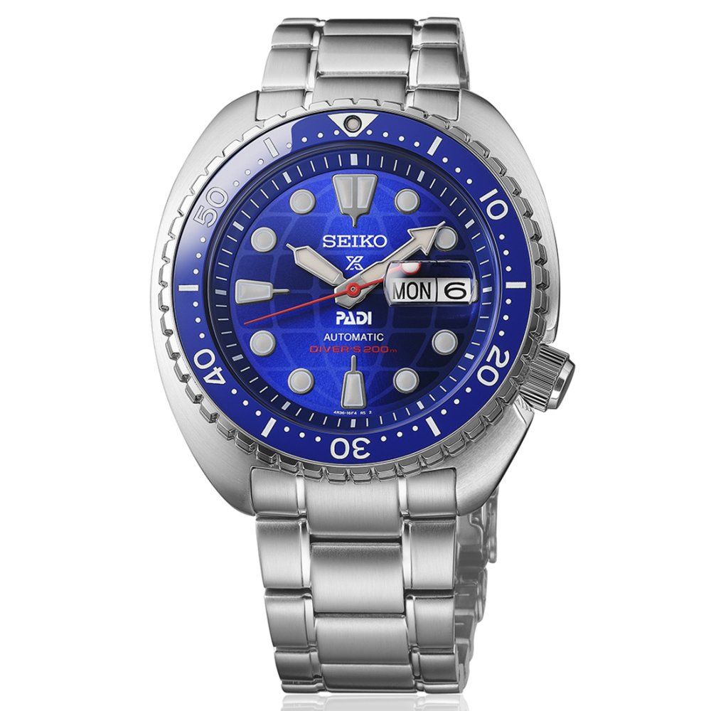 Seiko Prospex Diver Scuba Mechanical PADI 60th Anniversary Limited Edition Men's Automatic Dive Watch, Model HBB002J, 45mm, JDM (Japanese Domestic Market), Made in Japan, 200m Water Resistance, Anti-Reflective Sapphire Crystal, Stainless Steel Strap
