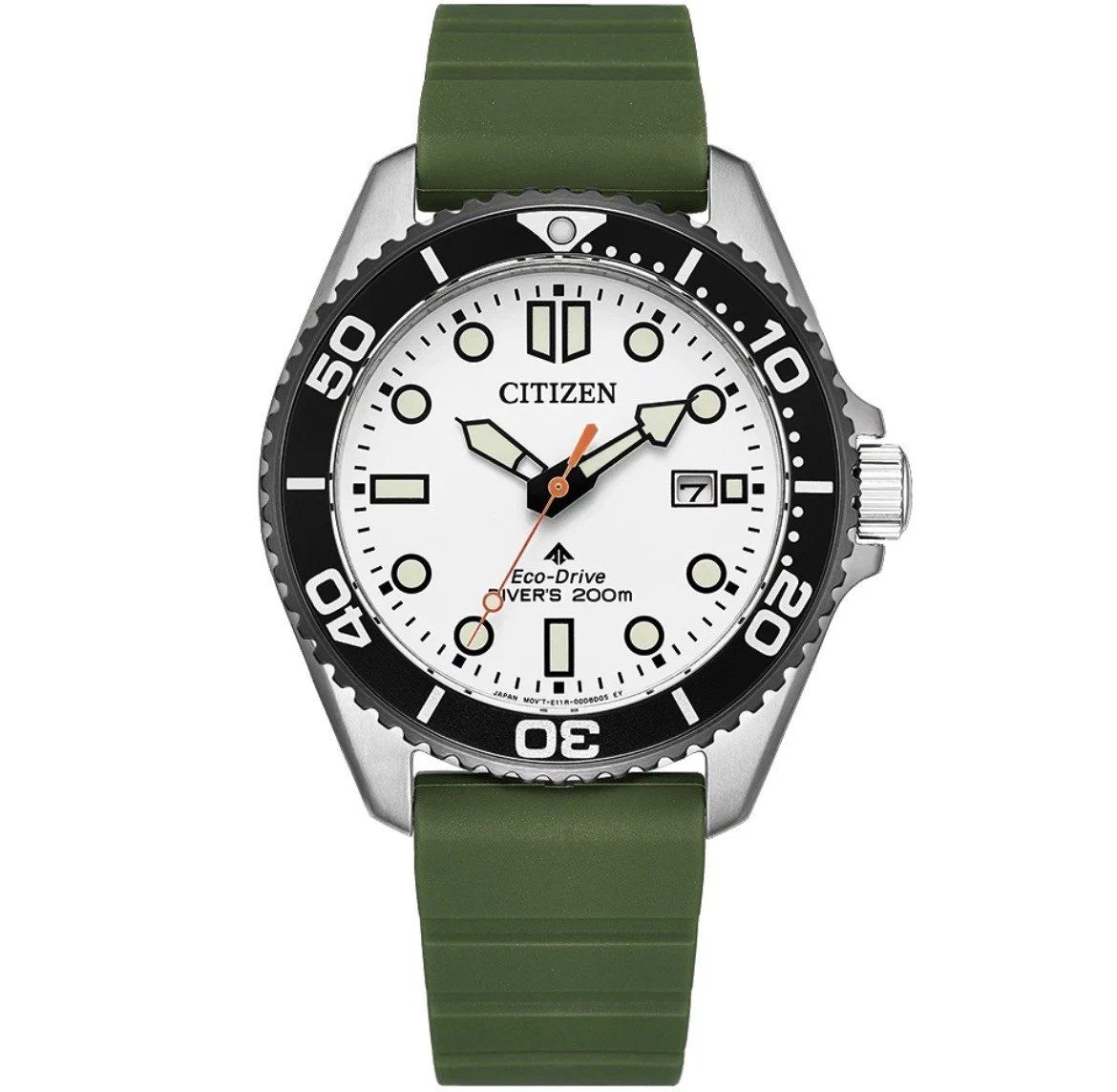 Citizen Promaster Marine BN0265-00A Men's Diving Solar Watch 40.6mm, 200m Water Resistance, Sapphire Crystal, Silicone Strap