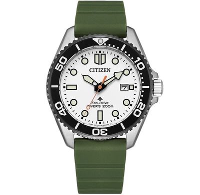 Citizen Promaster Marine BN0265-00A Men's Diving Solar Watch 40.6mm, 200m Water Resistance, Sapphire Crystal, Silicone Strap