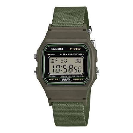 Casio  F-91WF-3A  Unisex Vintage Digital Watch with Alarm and Stopwatch