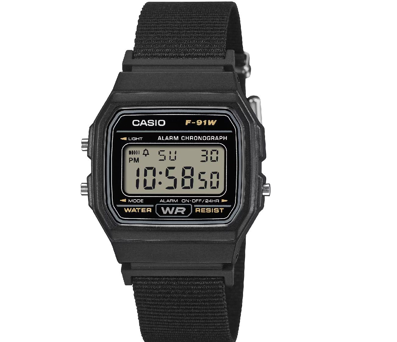Casio F-91WF-1A Unisex Vintage Digital Watch with Alarm and Stopwatch