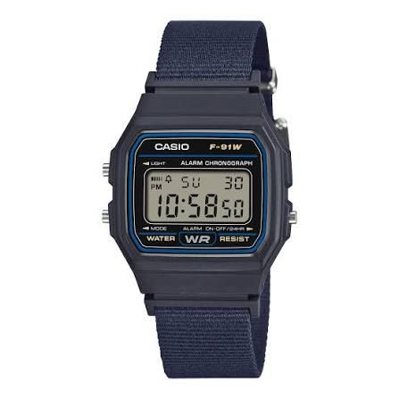 Casio  F-91WF-2A Unisex Vintage Digital Watch with Alarm and Stopwatch